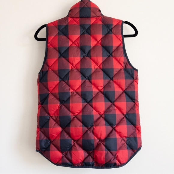 J. Crew Buffalo Plaid Down Excursion Vest - Picture 8 of 13
